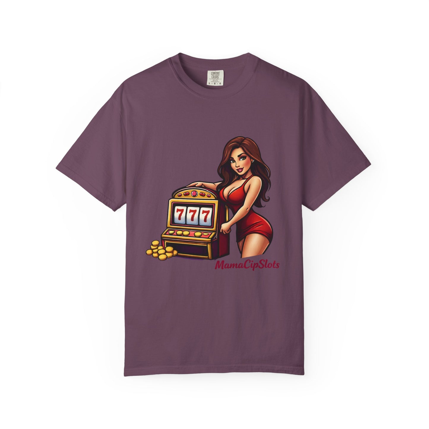 Slot Machine Pinup T-Shirt — MamaCipSlots Graphic Tee