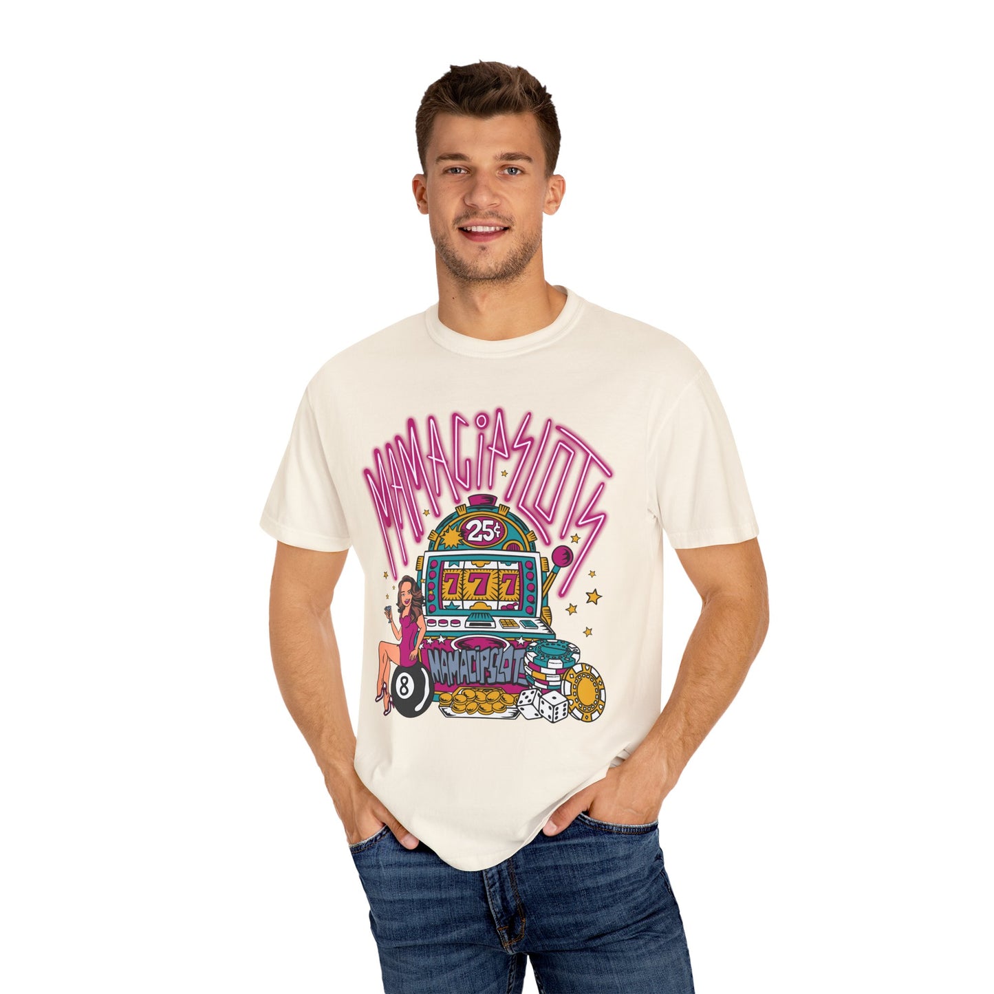 MamaCipSlots Unisex Garment-Dyed T-shirt