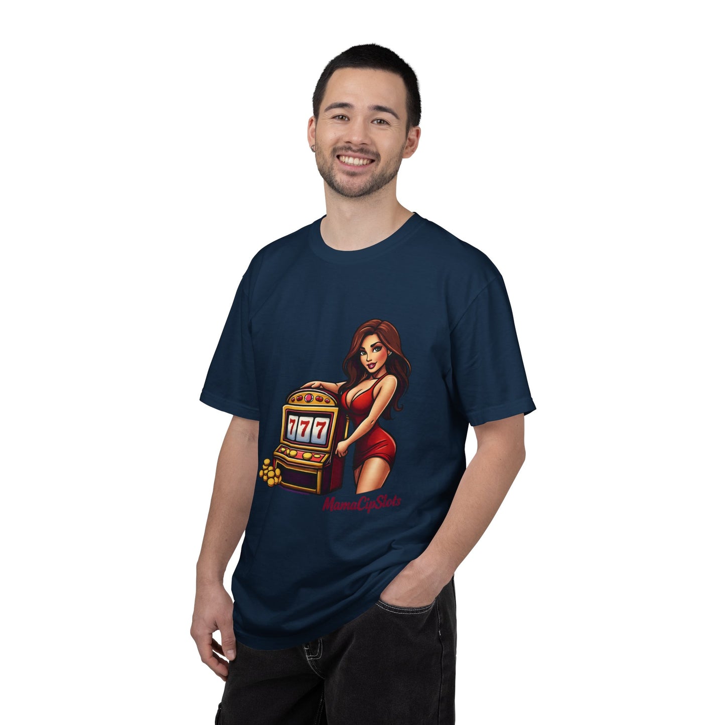 Slot Machine Pinup T-Shirt — MamaCipSlots Graphic Tee