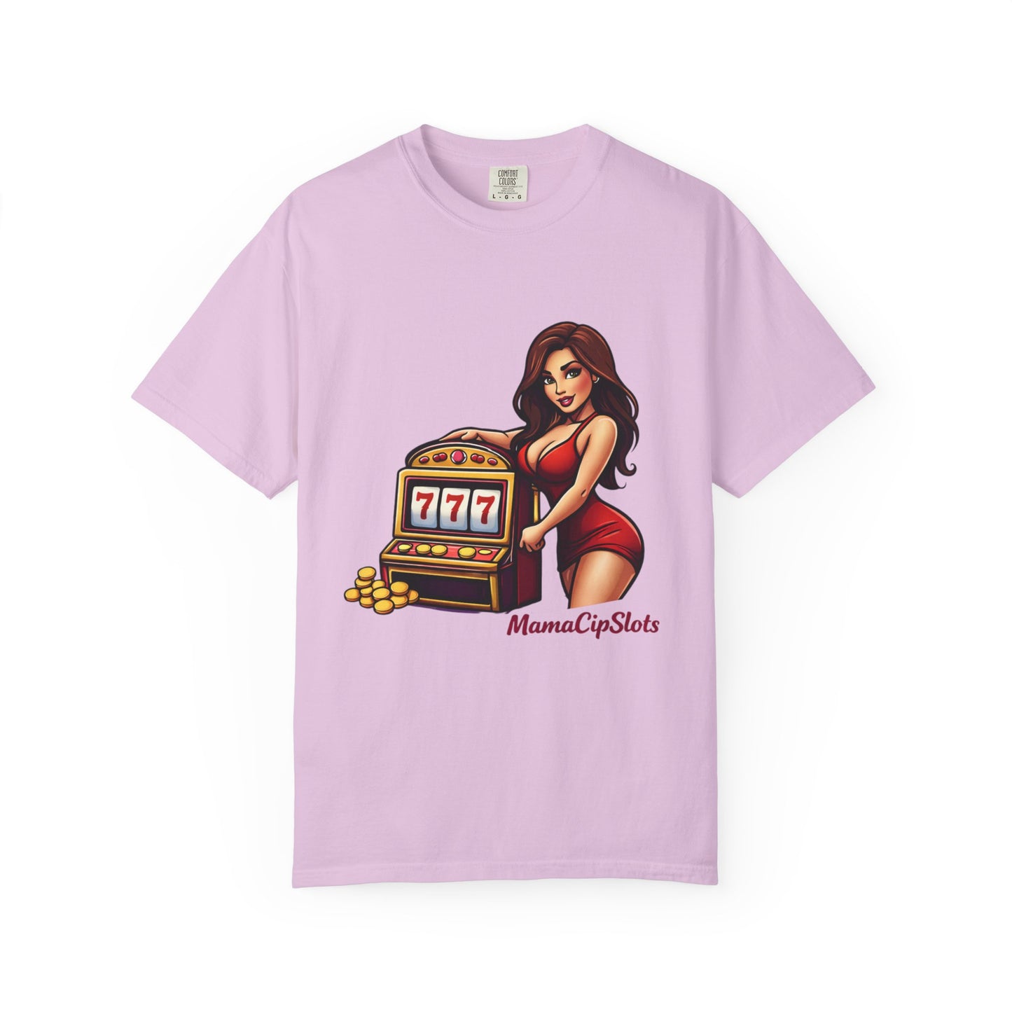 Slot Machine Pinup T-Shirt — MamaCipSlots Graphic Tee