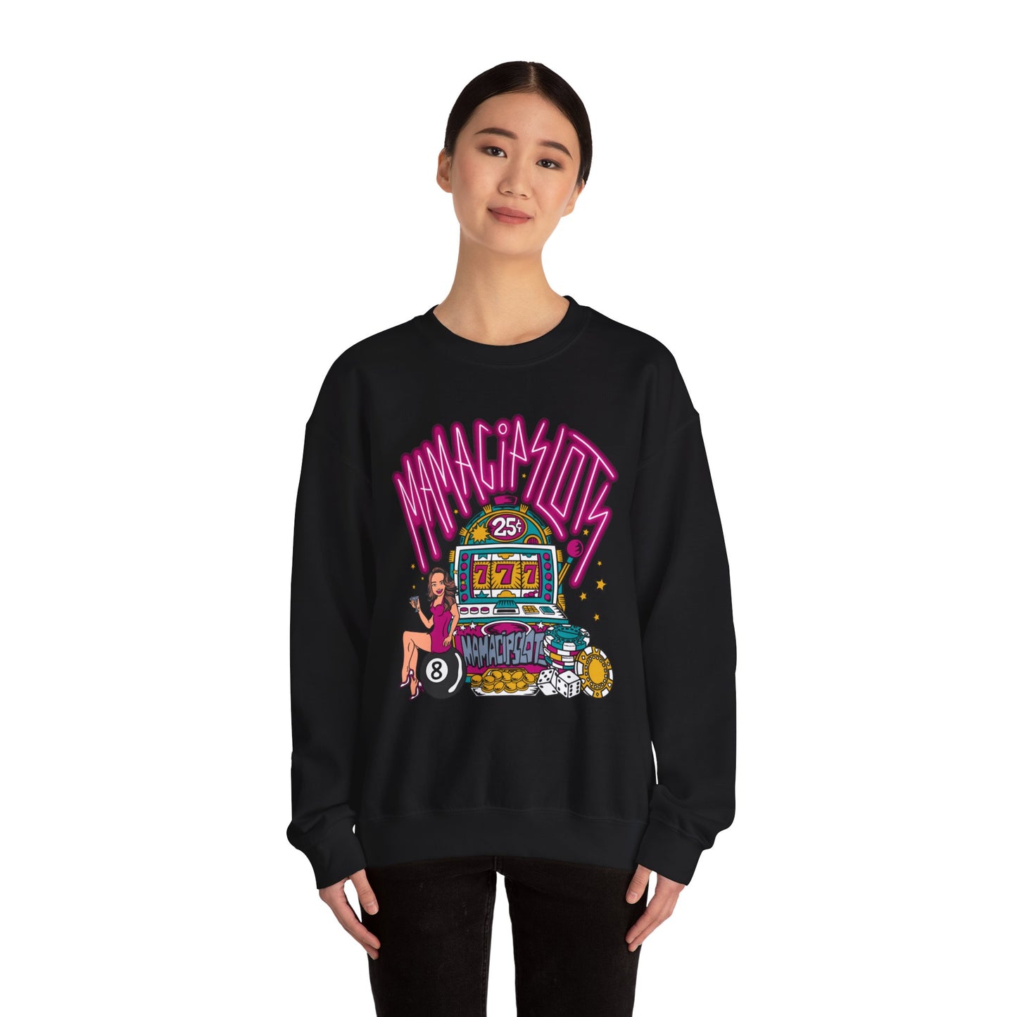 MamaCipSlots Unisex Heavy Blend™ Crewneck Sweatshirt