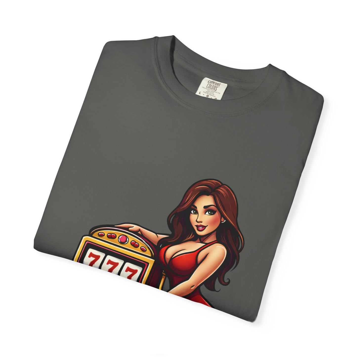 Slot Machine Pinup T-Shirt — MamaCipSlots Graphic Tee
