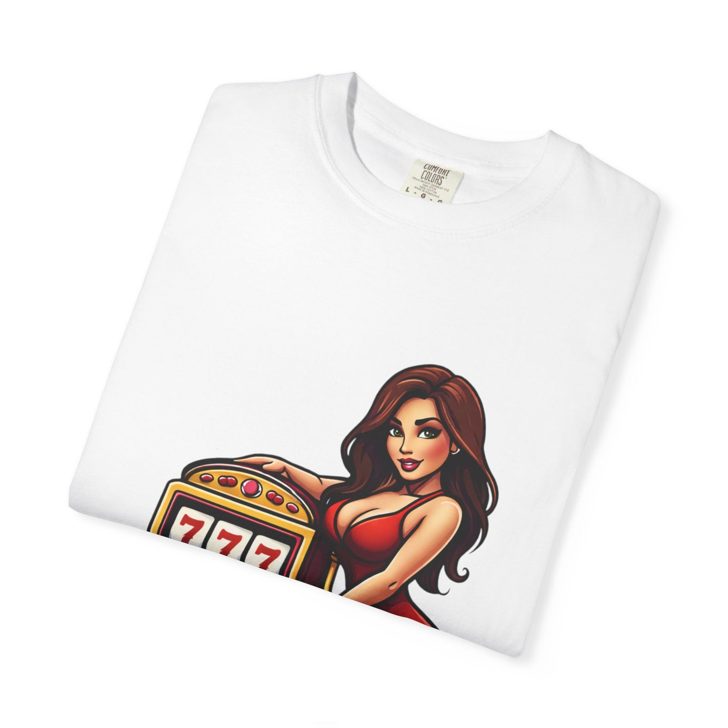 Slot Machine Pinup T-Shirt — MamaCipSlots Graphic Tee