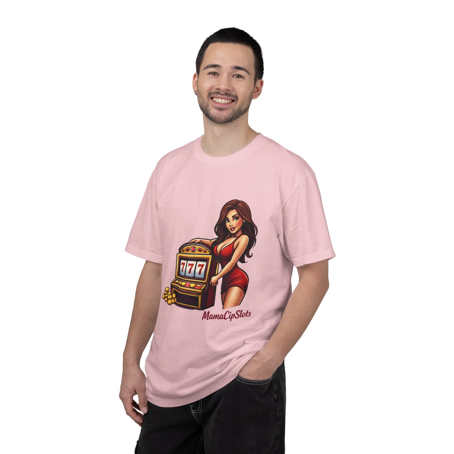Slot Machine Pinup T-Shirt — MamaCipSlots Graphic Tee