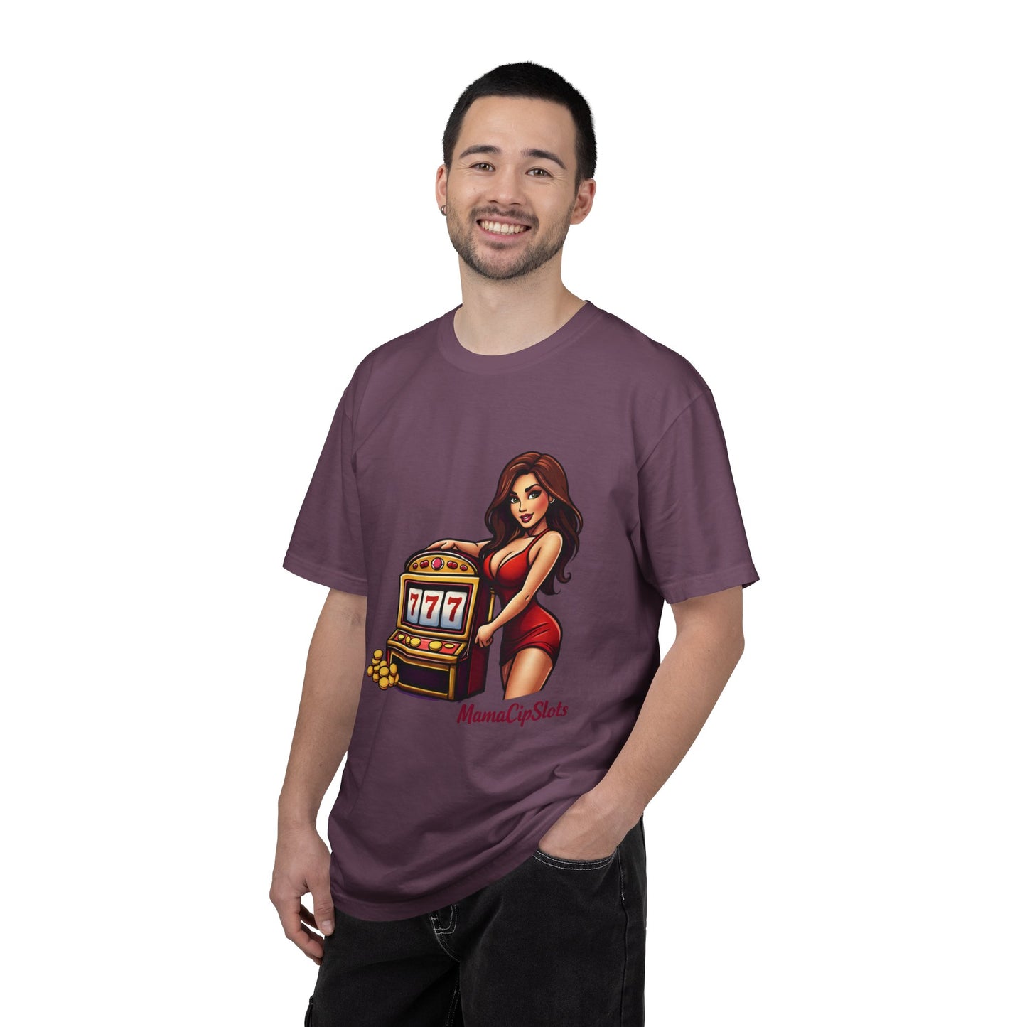 Slot Machine Pinup T-Shirt — MamaCipSlots Graphic Tee