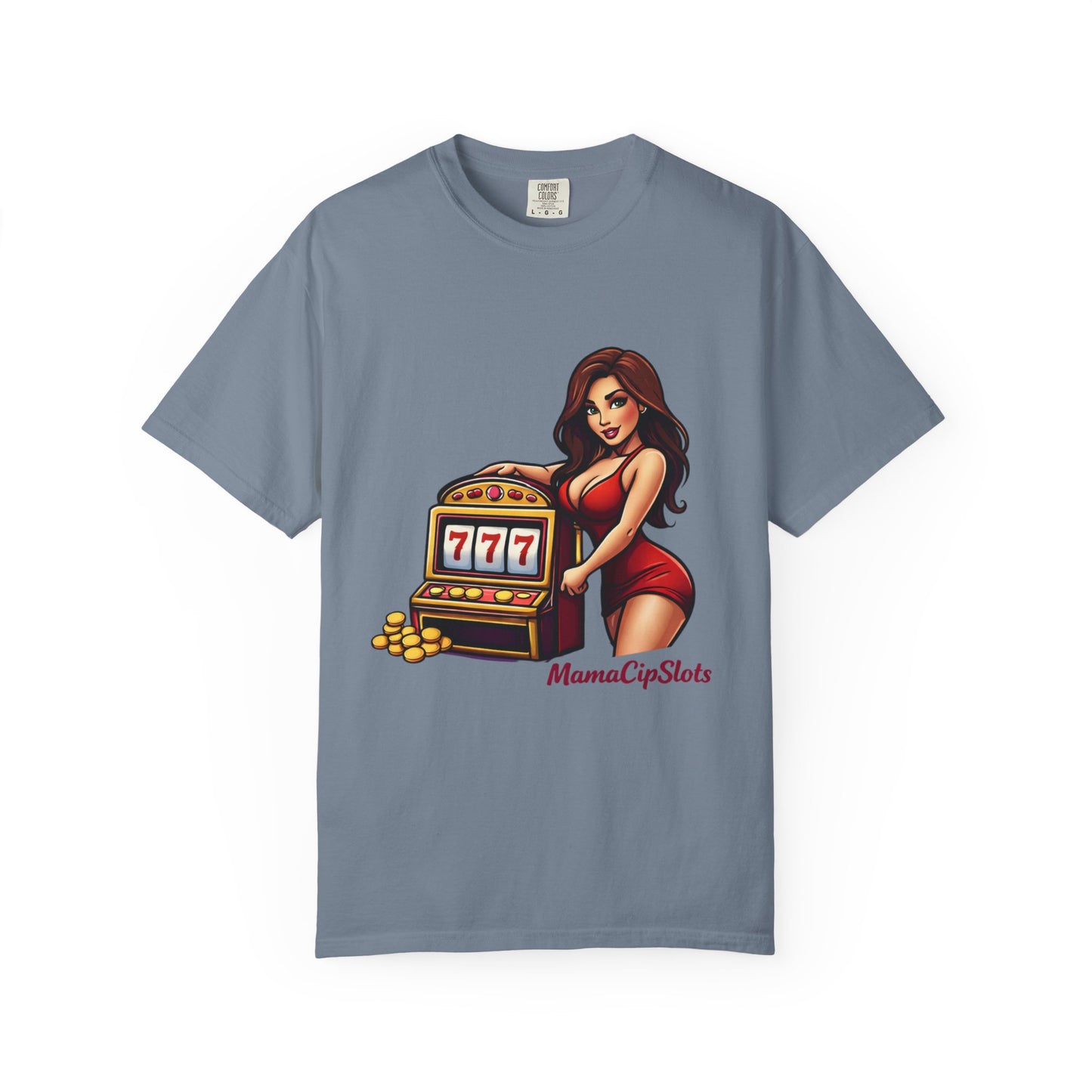 Slot Machine Pinup T-Shirt — MamaCipSlots Graphic Tee