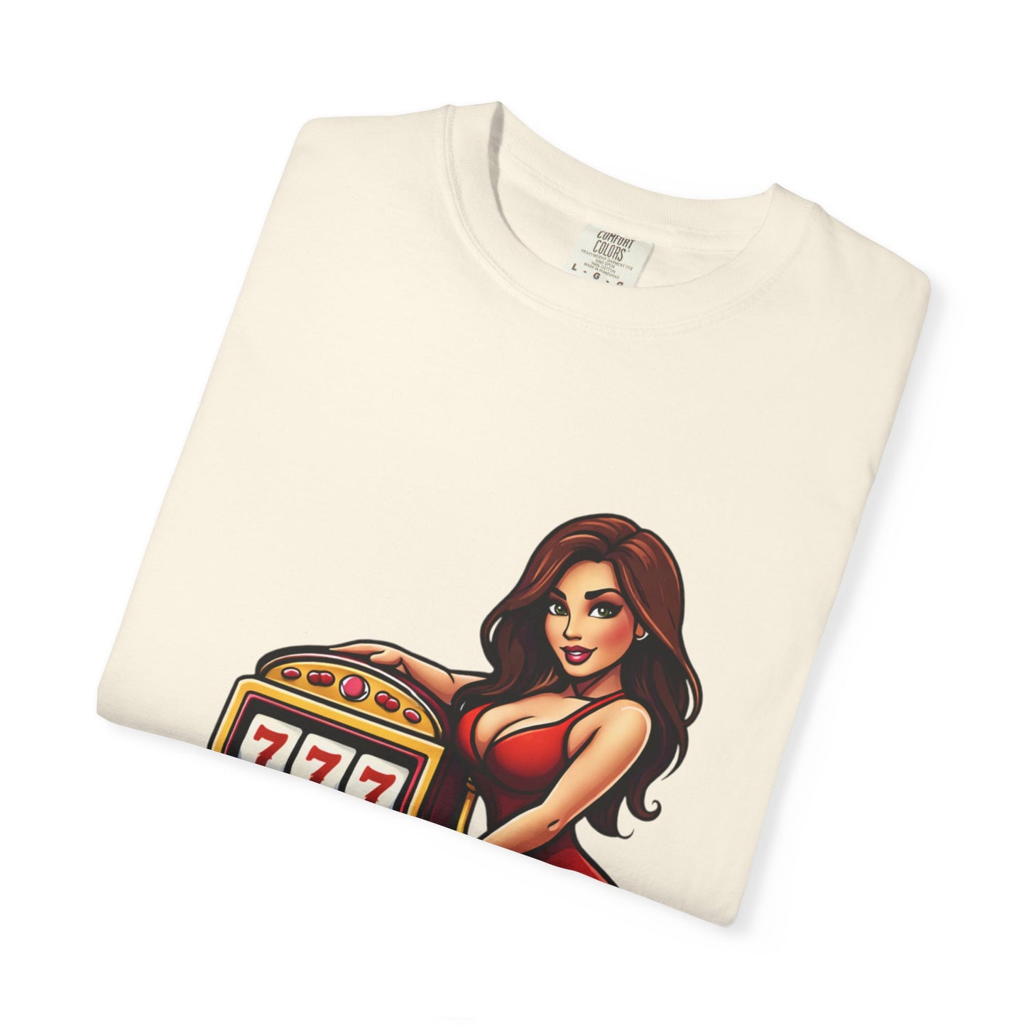 Slot Machine Pinup T-Shirt — MamaCipSlots Graphic Tee