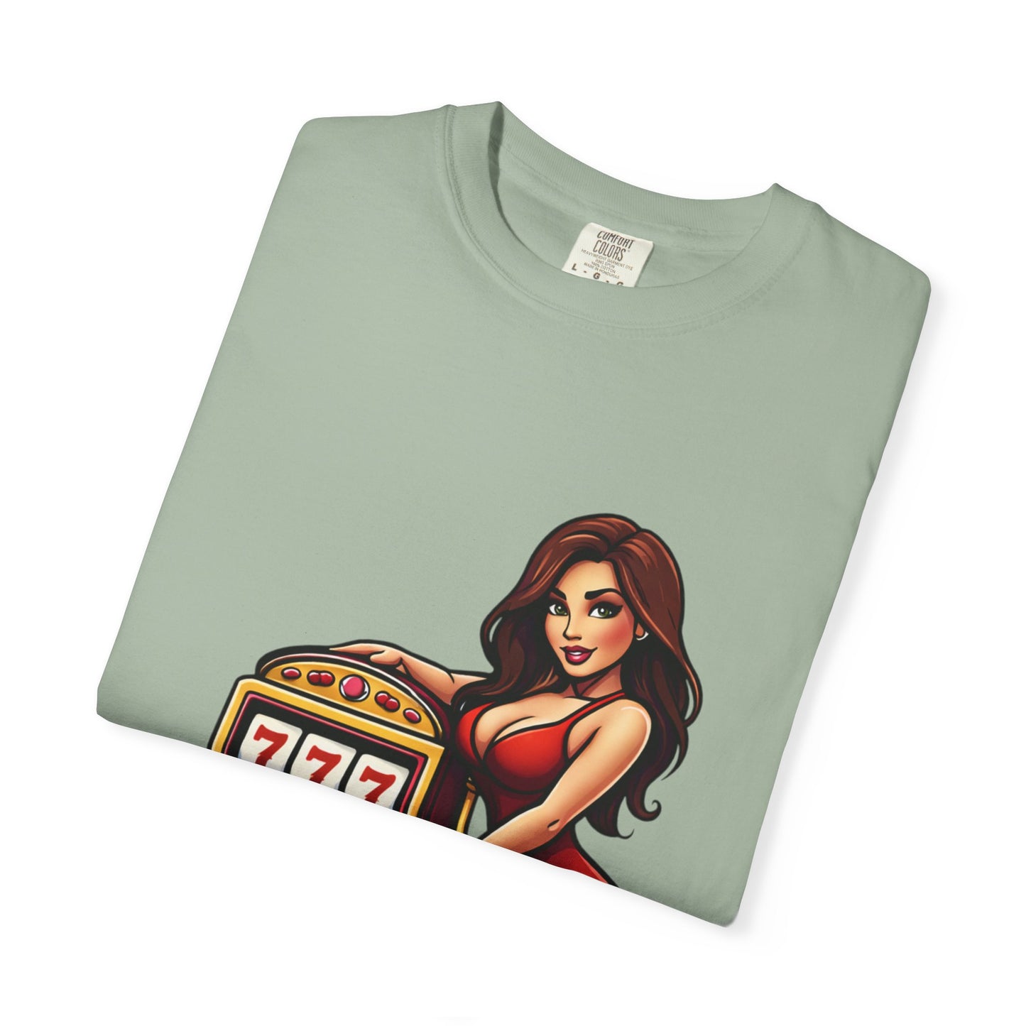 Slot Machine Pinup T-Shirt — MamaCipSlots Graphic Tee