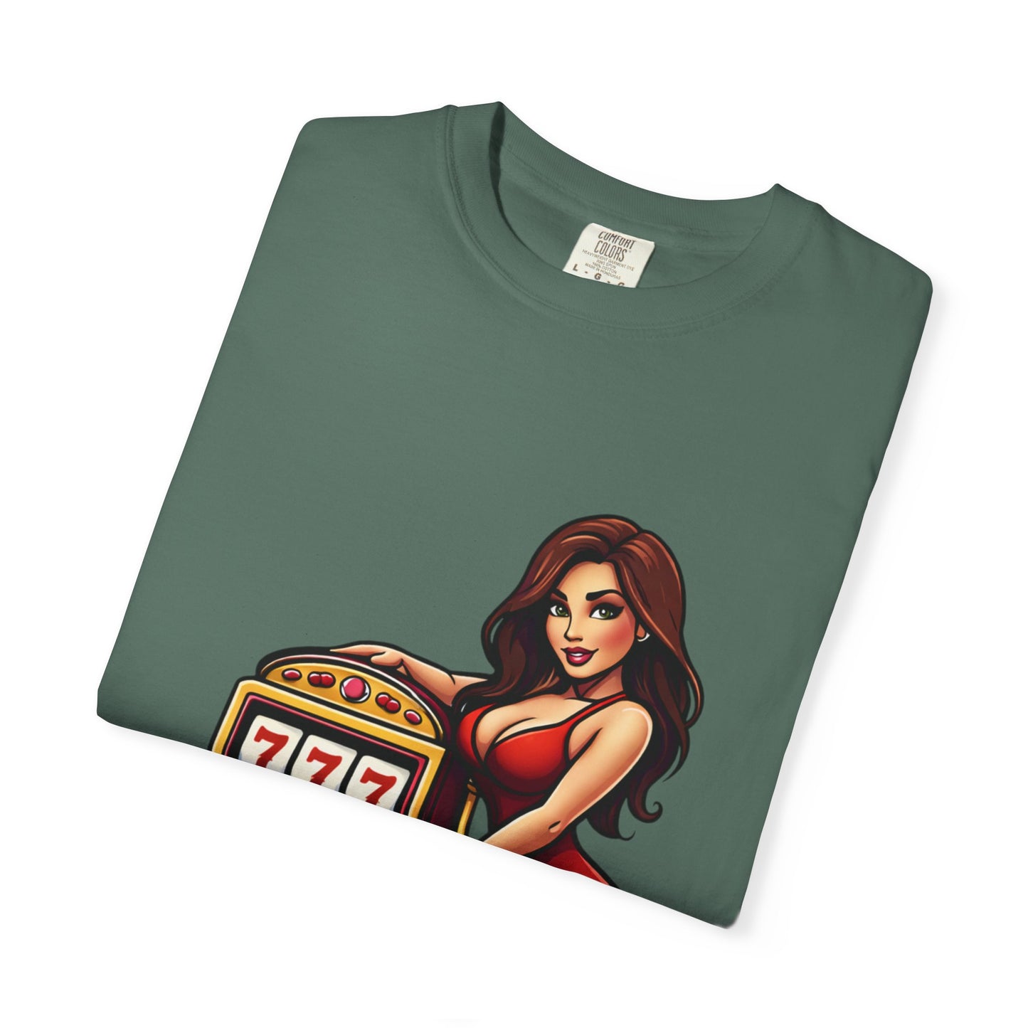 Slot Machine Pinup T-Shirt — MamaCipSlots Graphic Tee