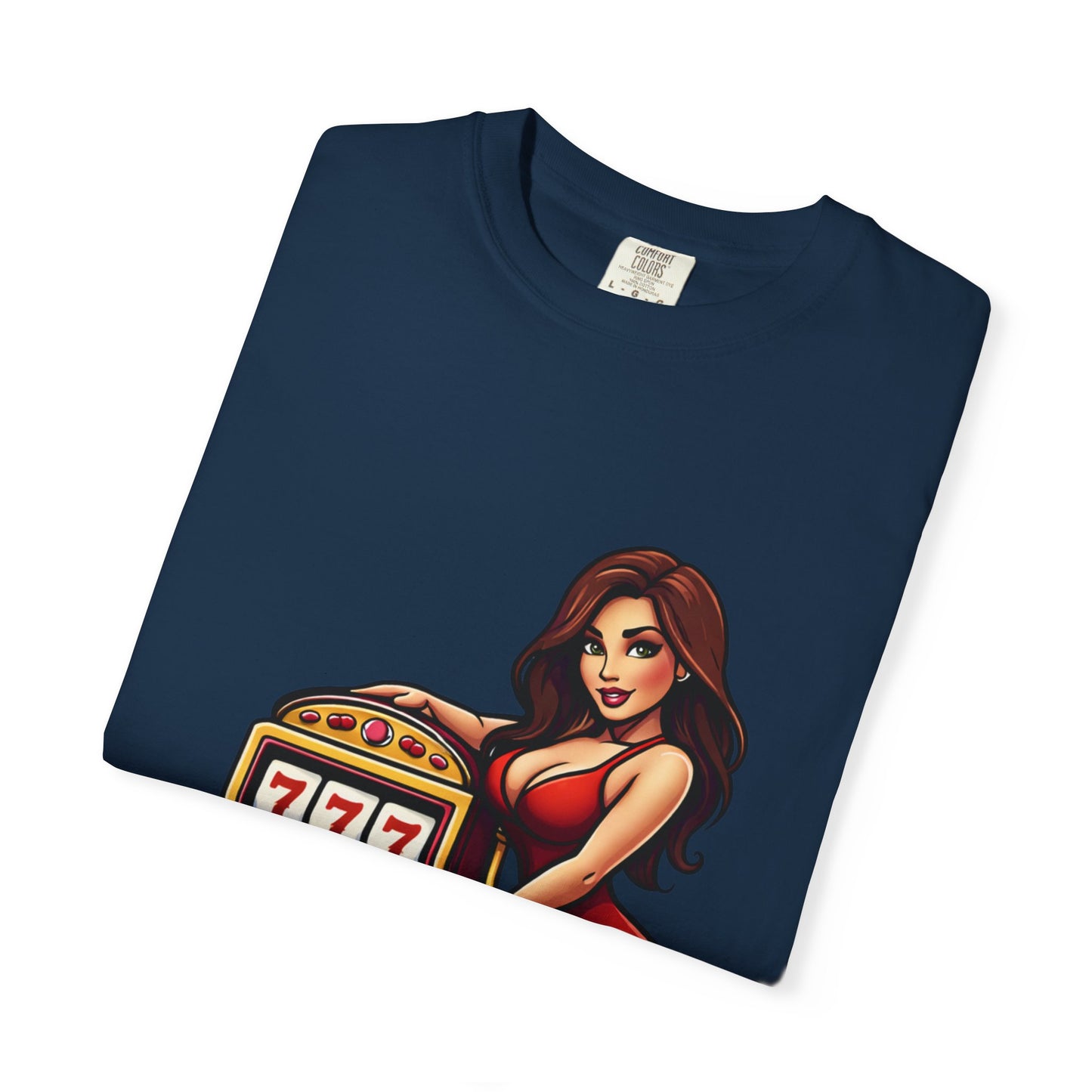 Slot Machine Pinup T-Shirt — MamaCipSlots Graphic Tee
