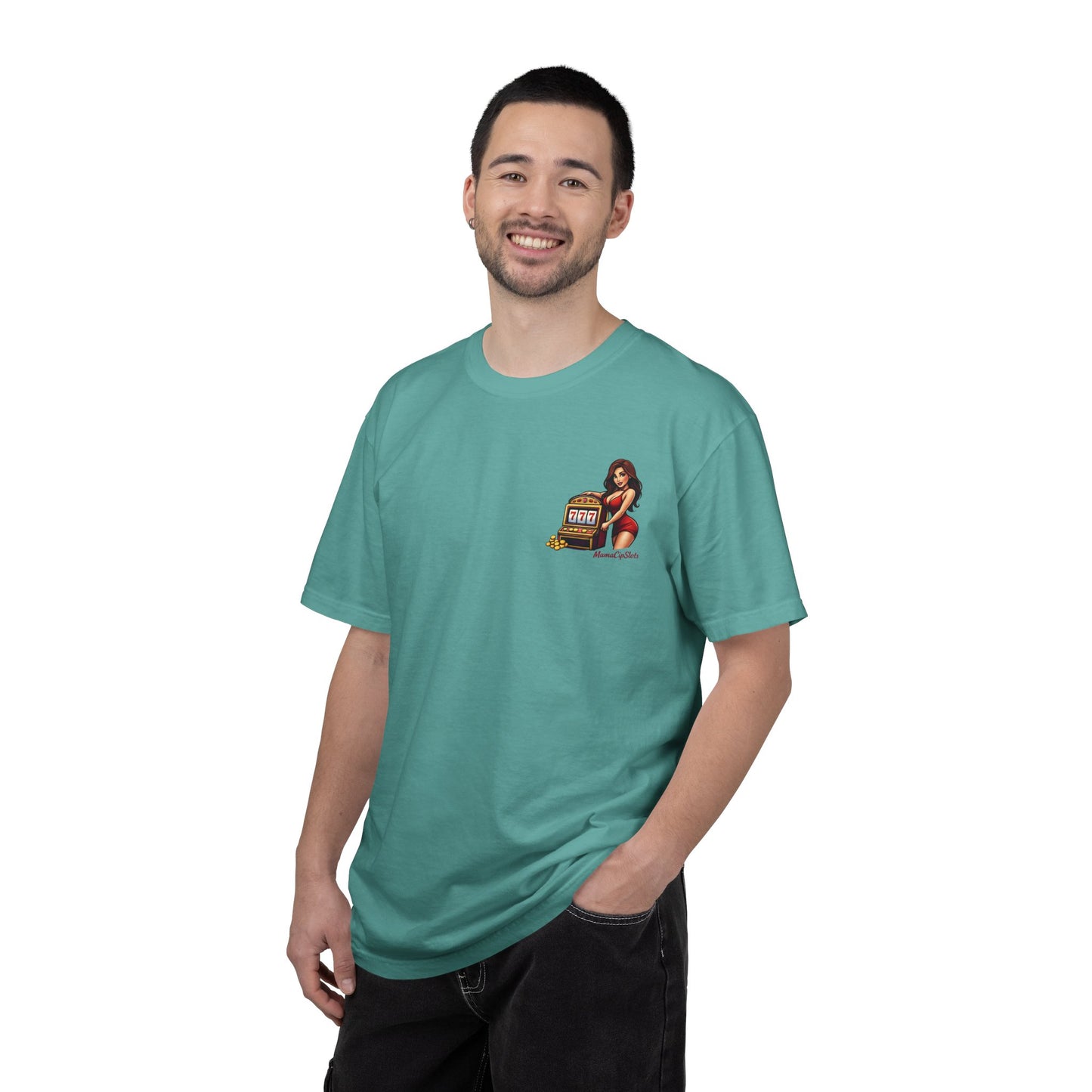 T-Shirt — Retro Pinup Girl with Jukebox Graphic