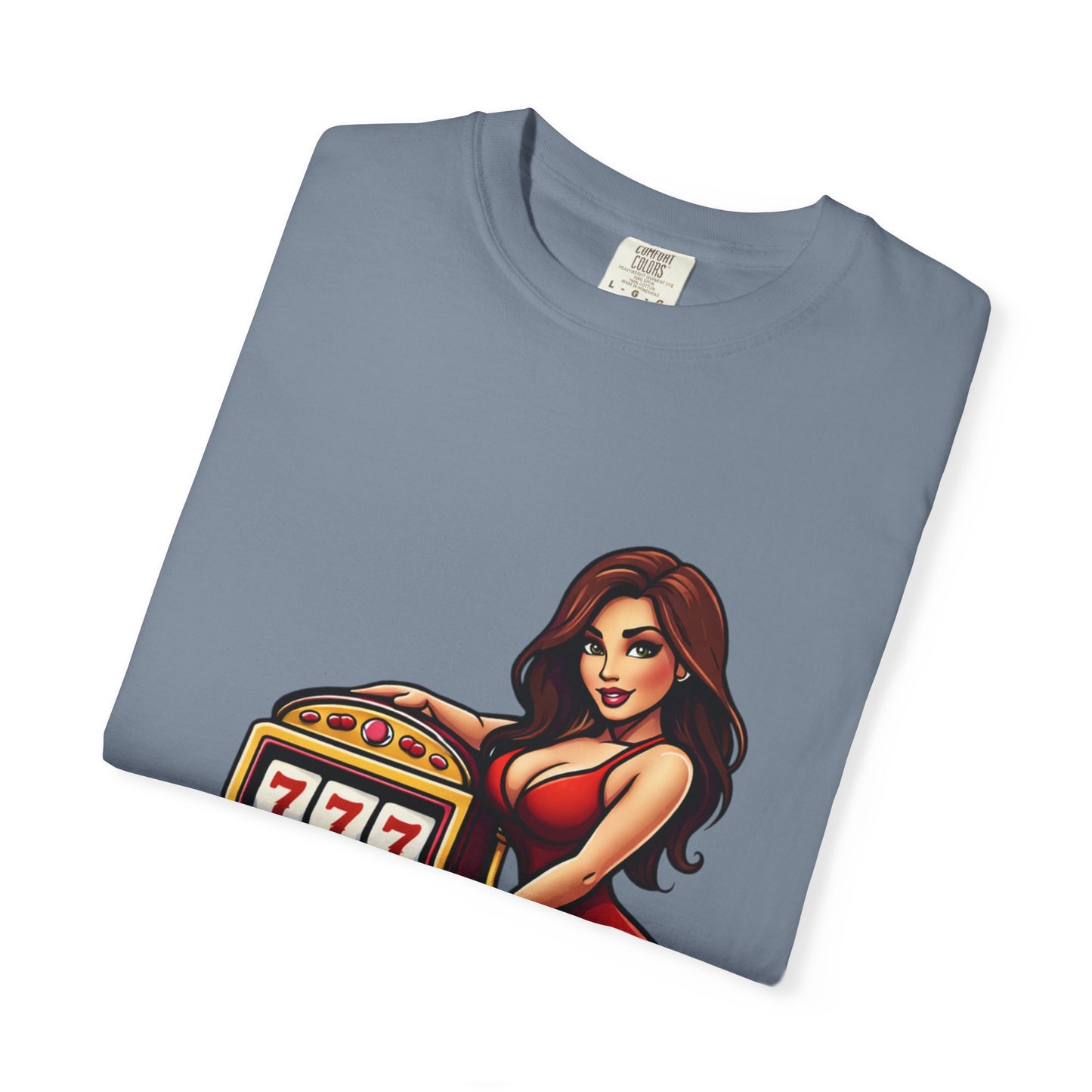 Slot Machine Pinup T-Shirt — MamaCipSlots Graphic Tee