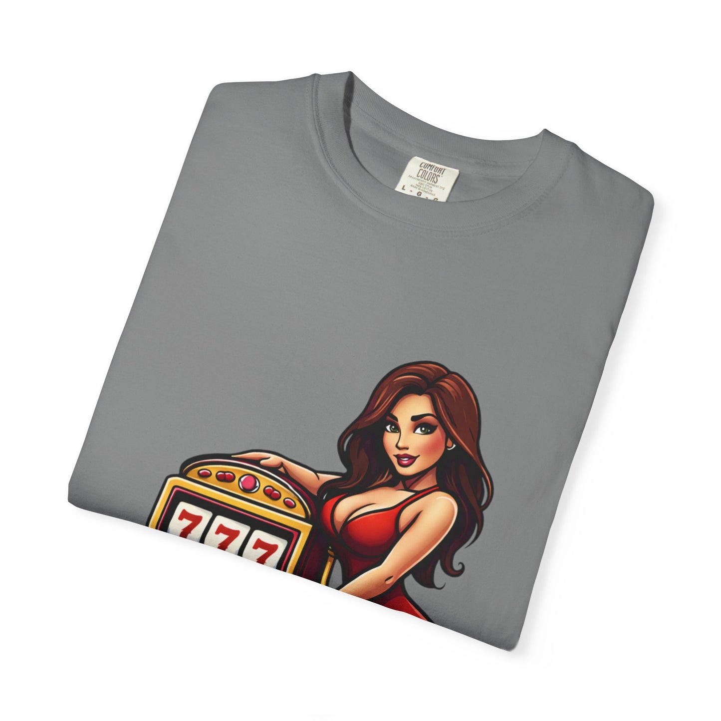 Slot Machine Pinup T-Shirt — MamaCipSlots Graphic Tee
