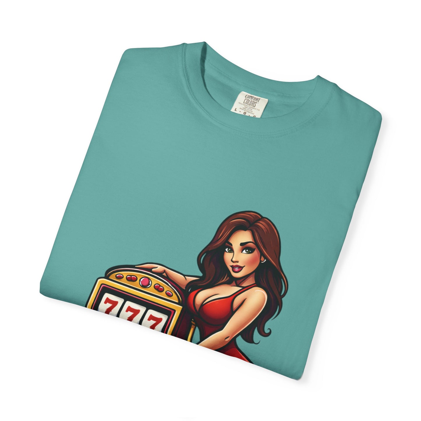 Slot Machine Pinup T-Shirt — MamaCipSlots Graphic Tee