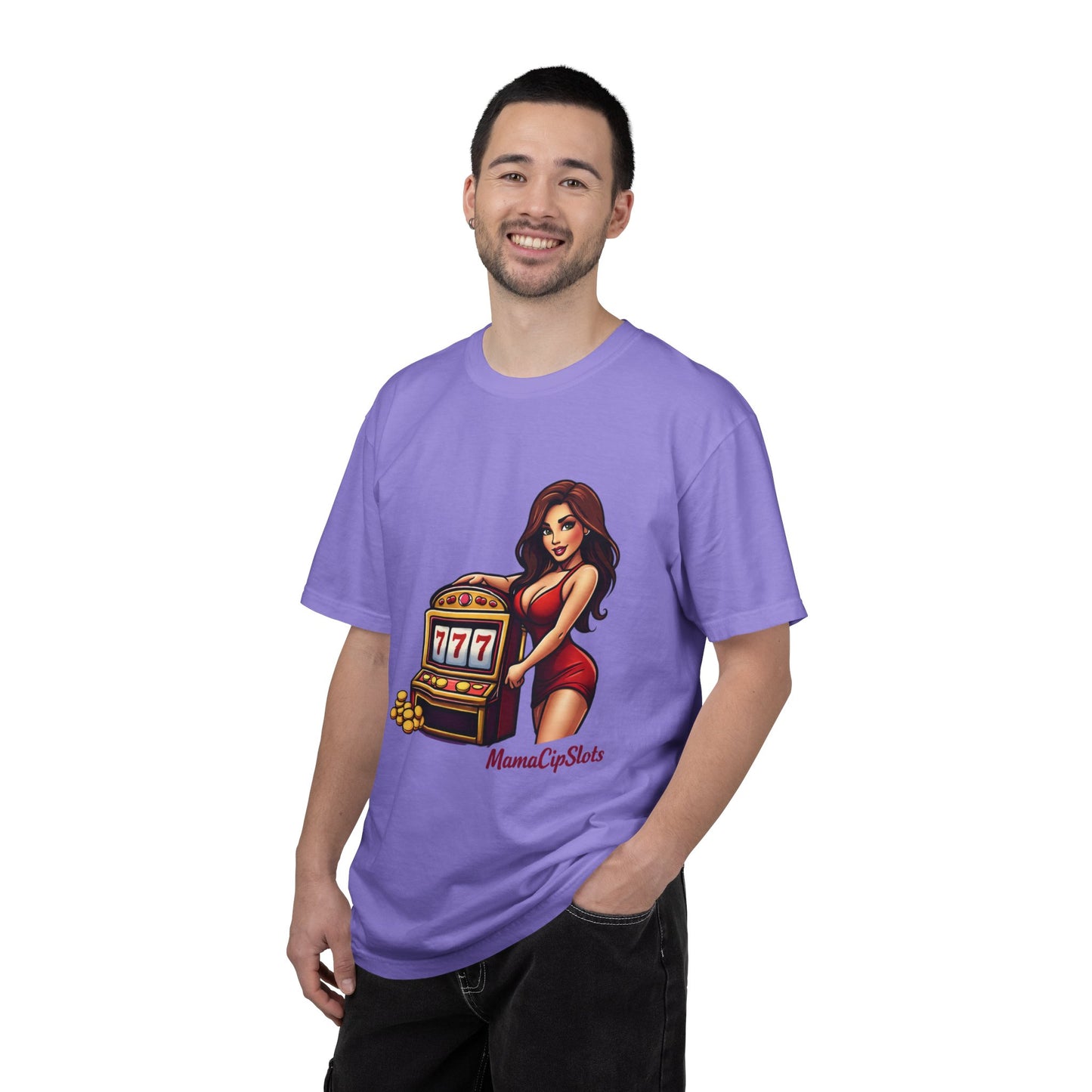Slot Machine Pinup T-Shirt — MamaCipSlots Graphic Tee
