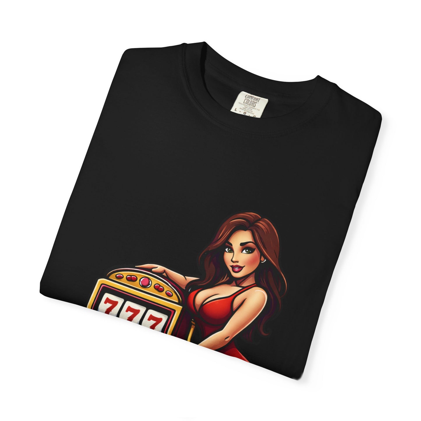 Slot Machine Pinup T-Shirt — MamaCipSlots Graphic Tee