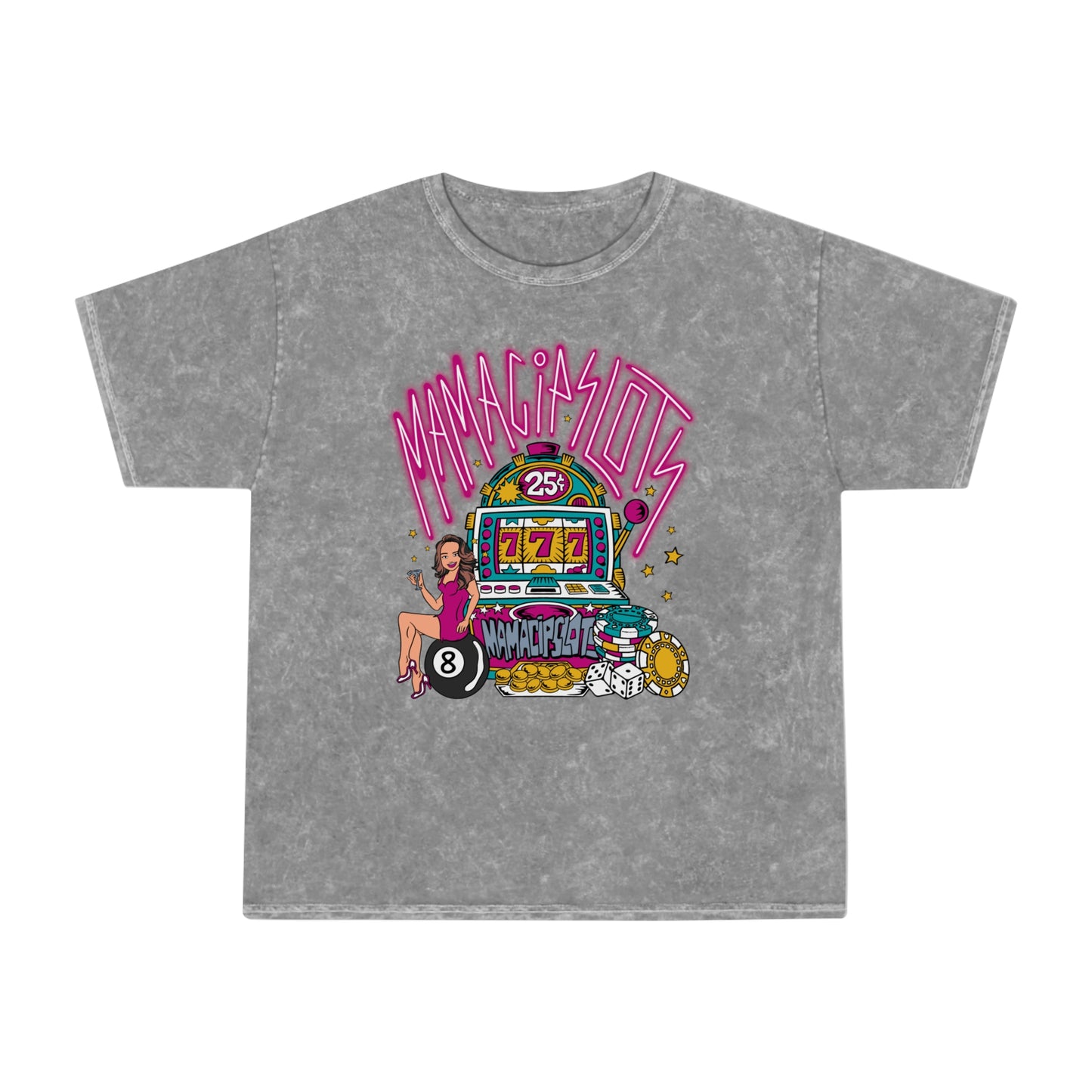 MamaCipSlots Unisex Mineral Wash T-Shirt
