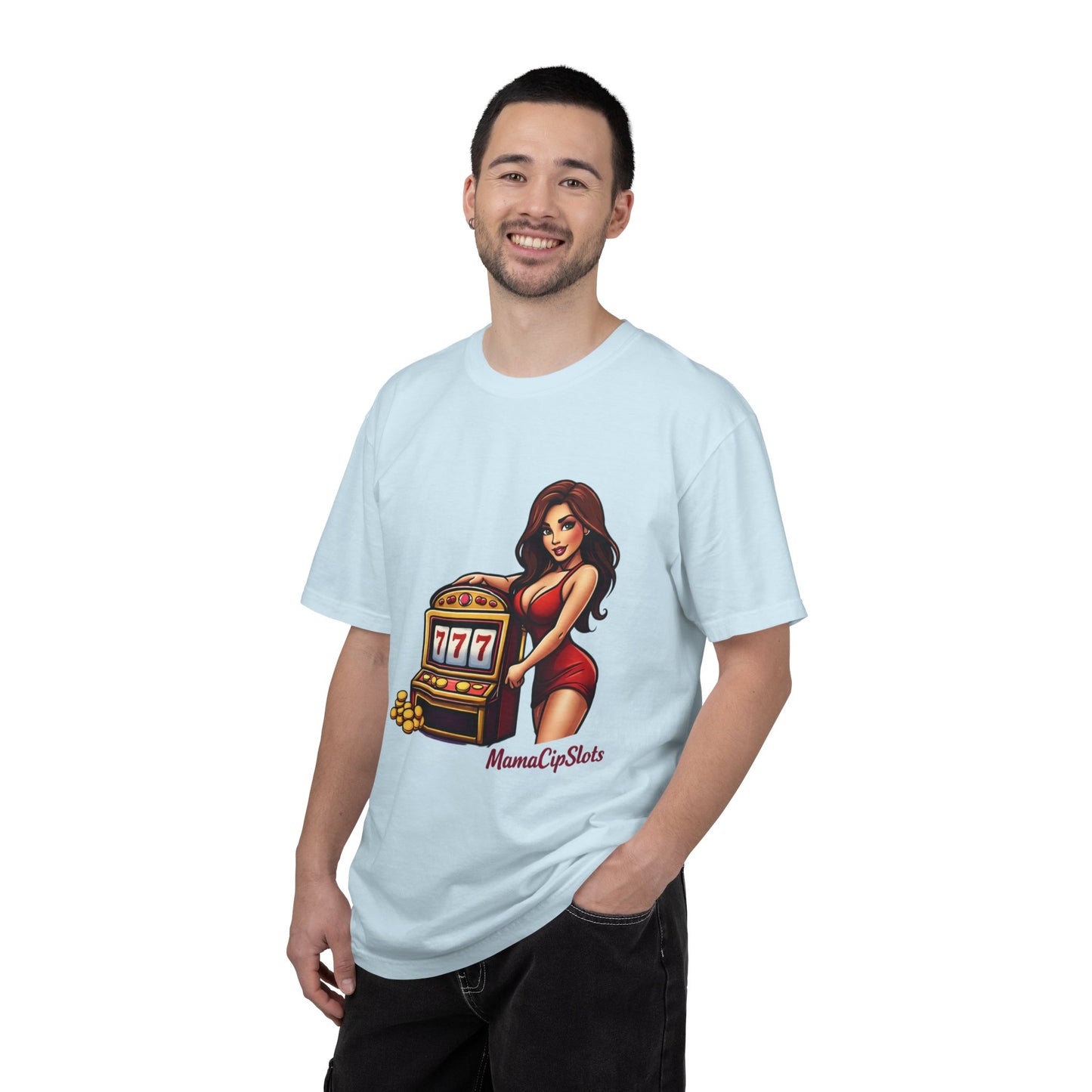 Slot Machine Pinup T-Shirt — MamaCipSlots Graphic Tee