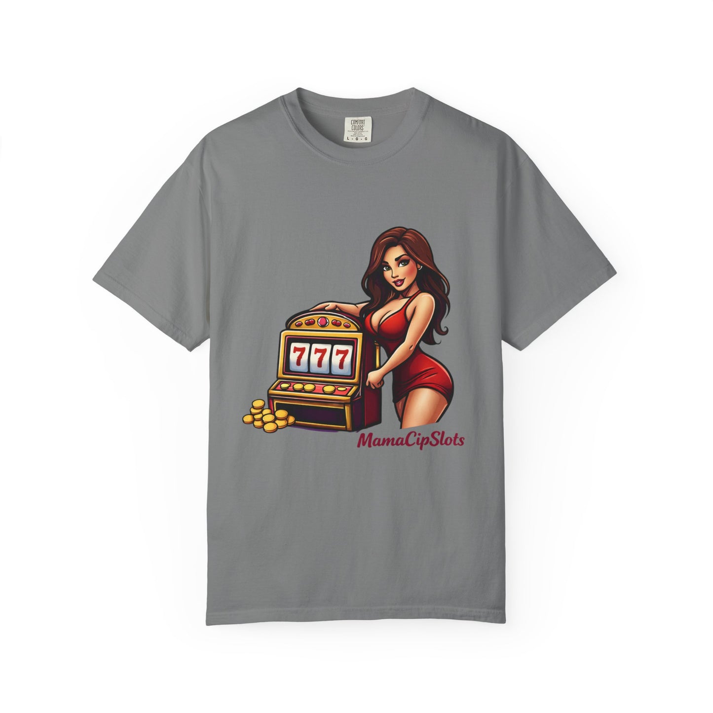 Slot Machine Pinup T-Shirt — MamaCipSlots Graphic Tee